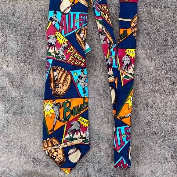 Baseball Men’s Tie - Picture 1 of 4